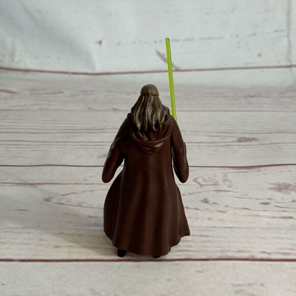 Star Wars Phantom Menace Qui-Gon Jinn Hasbro 1998 4” with light saber - Picture 3 of 8